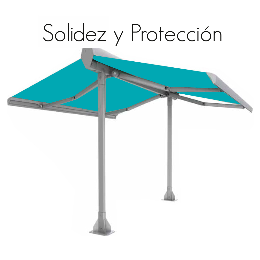 Toldo extensible con Portería